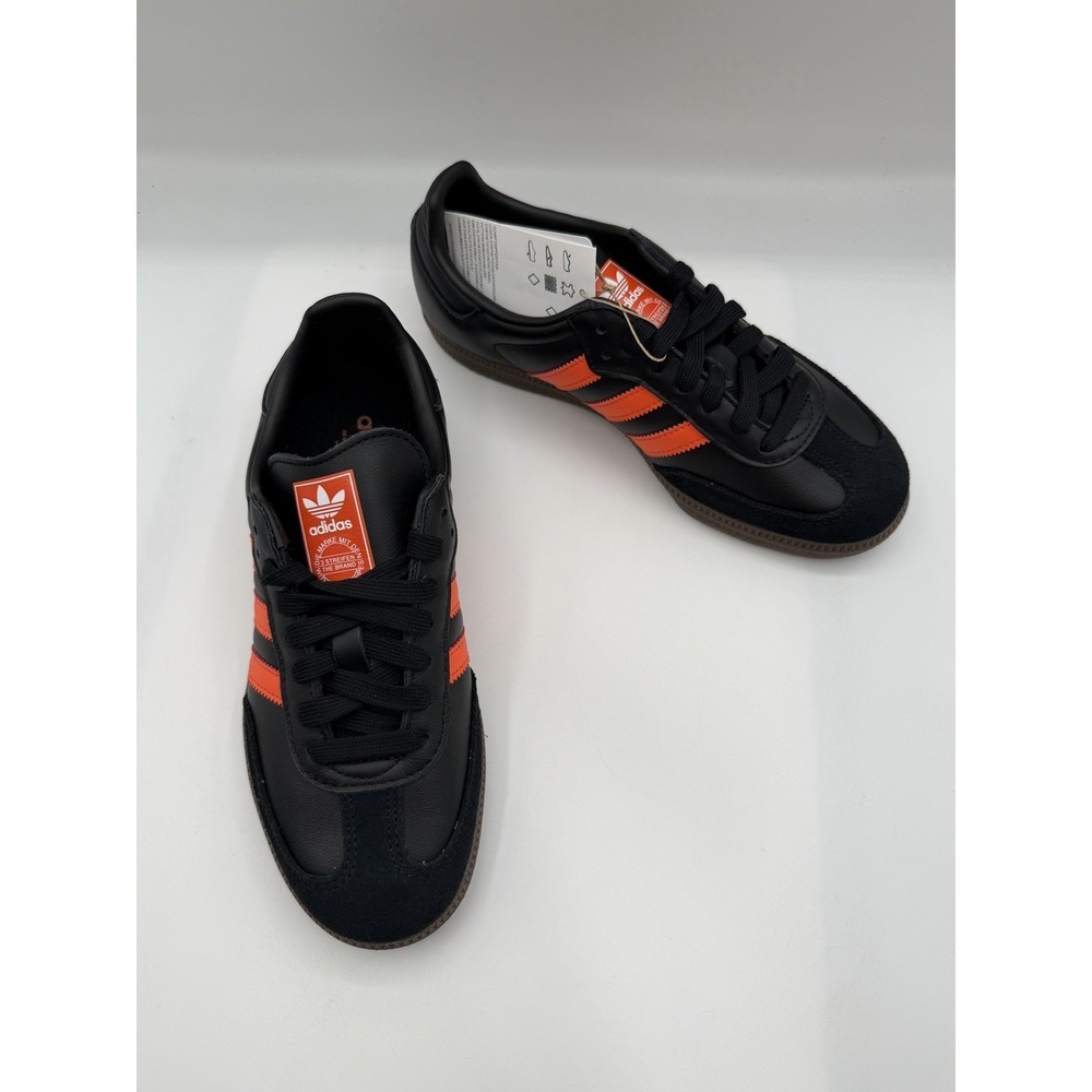 Adidas Samba OG, Men's 5, EU 37 1/3,Black-Impact Orange, Gum Sole, JR0910, NIB - Picture 7 of 16